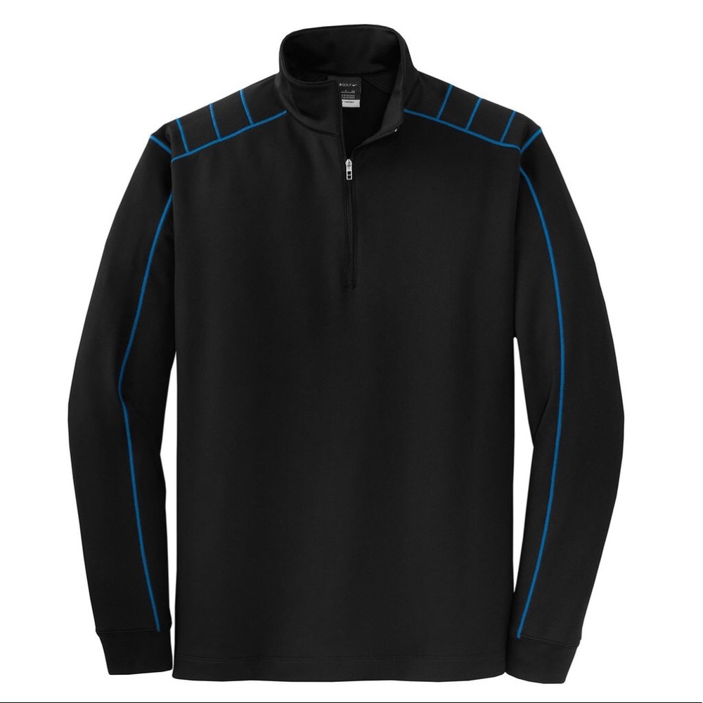 Nike Men’s Black/Blue Dri-FIT Quarter Zip